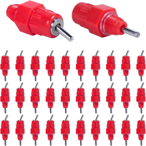KISEER 30 Pack Automatic Chicken Waterer Poultry Water Nipple Drinker Feeders Hen Duck