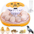 Gpeng Egg Incubator, 12 Eggs Incubator with Auto Egg-Turning, Auto Temperature Control,