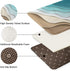 Britimes Bath Mats 16x24 Inches No Slip Abstract Beach Washable Floor Rug for Bathroom Kitchen Indoor