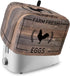 Farmhouse Rooster Toaster Cover 4 Slice, Rustic Black Farm Animals Wood Toaster Oven Cover