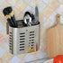 Fdit Wall Mount Utensil Drying Rack, Cooking Holder Organizer for Spoons, Knives, Forks, Chopsticks, Hollow Design