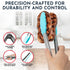 Kitchen Tongs Set of 3, 7-Inch, 9-Inch, 12-Inch, Silicone Tips, Heat Resistant