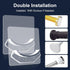 Shower Curtain Rod Holder, Easy Installation No Drilling Required, Transparent Wall Mount Rod Retainer (4 Pieces)