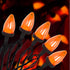 SUNSGNE Orange String Lights Outdoor, 26ft C7 Halloween Outdoor Light with 50