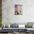 Inspirational Baseball Wall Art - Sport Theme Canvas Prints with American Flag, Motivational Quotes for Home Decor