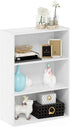 Furinno Pasir 3-Tier Open Shelf Bookcase, Plain White, Modern Storage Solution