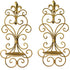 JUCONSIN Set 2, Wall Sconces Candle Holder of Metal Wall Decorations Hanging Wall Mounted Candle Sconces for Living