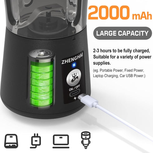 Electric Herb Grinder 150W, USB-C Rechargeable Spice Grinder, Compact Size with Fast Grinding and Cleaning Brush (Black)