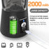Electric Herb Grinder 150W, USB-C Rechargeable Spice Grinder, Compact Size with Fast Grinding and Cleaning Brush (Black)