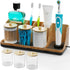 PARKMANI Bathroom Counter Organizer, Bathrooms Toothbrush Holder Set with 3 PCS Qtip