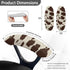 Brown Cow Print Arm Cover for Rotating Chair, Stain Resistant Durable Slipcover Pads for Office Computer Gaming Desk
