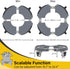 1Pack 15-22 440LBS, Goovilla Heavy Duty Plant Stand with Wheels - Adjustable Plant Caddy with Lockable Caster Wheels