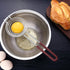 Stainless Steel Egg Yolk White Separator with Long Handle, Kitchen Baking Tool