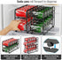2 Pack CANYAVE Soda Can Organizer Storage Rack, Stackable Beverage Soda Can Dispenser Organizer Holder
