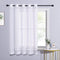 NICETOWN Sheer Curtains for Patio Door, Grommet Voile Texture Lightweight Window Drapes, 1 Piece, W70 x L63, White