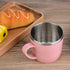 220ml Pink Coffee Cup, Stainless Steel Insulated Mug for Water, Coffee, Juice, and Milk