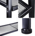 Huaa 4 Ladder Shelf,Black Bookshelf Tier Small Bookshelf,Ladder Shelf Bookcase,Tall Bookshelf,Leaning Bookshelf,Skinny