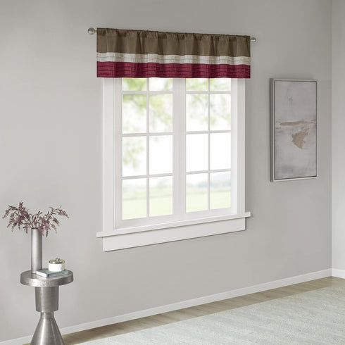 Madison Park Amherst Single Panel Faux Silk Rod Pocket Curtain with Privacy Lining for Living Room, Window Drapes for