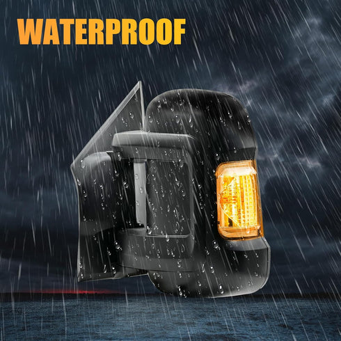 Driver Left Side Mirror Indicator Turn Signal Light Housing for Ram ProMaster 1500 2500 3500 2010-2023