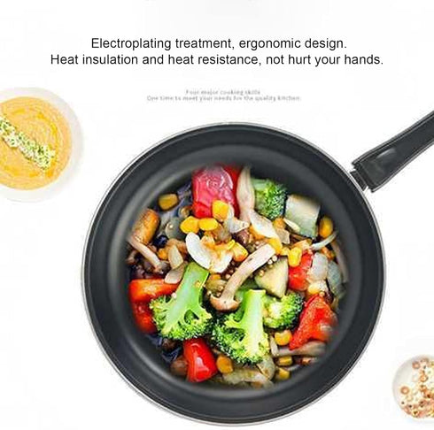 AUNMAS Nonstick Frying Pan, Mini Stainless Steel Cooking Pan, Thickened Wall, Induction Cooker Gas Stove