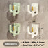 OBELGEOYA (4 Pack) Wall Mounted Shoe Rack - Versatile Hanging Organizer with Hooks for Slippers, Hats, Towels & Keys