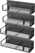 HuggieGems 4-Pack Clear Magnetic Spice Rack Organizer - Perfect for Refrigerators and Ovens
