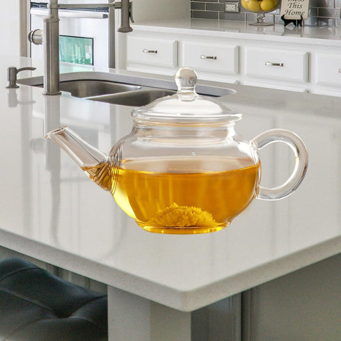 Restaurant Teapot, Transparent Glass Teapot with Handle, Small Glass Teapot, Tearoom Teapot Kettle, Hotel Coffee Pot,