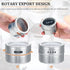 CHENGU 36 Pack 3 oz 72 2 Magnetic Spice Jars for Refrigerator Magnetic Spice Containers Stainless Steel Seasoning Tins