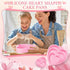 Heart Shaped Cake Pans 3 Pcs, Silicone Molds Heart Baking Pans 4 6 8 Inch, Mold Non-Stick Heart Cake Pans, Valentine's Day Homemade Brownie Cheese Mousse Chocolate Mould Dessert Baking Tools (1, Pink)
