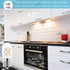 E17 LED Light Bulb, 125V, 40W Incandescent Equivalent, Dimmable 3W for Refrigerators, Range Hood, Warm White 3000K, 2