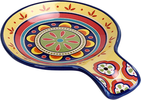 Bico Tunisian Ceramic Spoon Rest, House Warming Gift, Dishwasher Safe