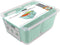 Kitchen Spaces Twin Colander Stackable Food Storage Organizer for Fridge, Freezer, and Pantry, 8.8" x 6.8" x 3.9", Mint
