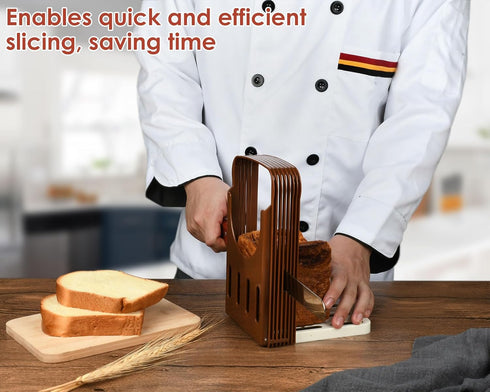 4 Bread Slicer for Homemade Bread Slice Thickness Bread Cutting Guide Plastic Foldable Compact Sandwich Loaf Slicer