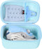 Mchoi Hard Case for Oliso M3Pro/M2 Mini Project Steam Iron, Travel Organizer Holders with Mesh Pocket, Case Only, Blue