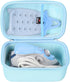 Mchoi Hard Case for Oliso M3Pro/M2 Mini Project Steam Iron, Travel Organizer Holders with Mesh Pocket, Case Only, Blue