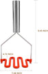 Jell-Cell Potato Masher - Silicone Protect Body with Premium Stainless Steel for Smooth Mashed Potatoes