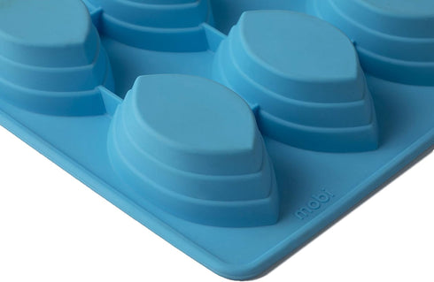 Mobi 12 Blue Silicone Dessert Boats Baking Mold
