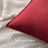 MIULEE Pack of 2 Christmas Burgundy Red Pillow Covers 22x22 Inch for Modern Farmhouse Home Decor