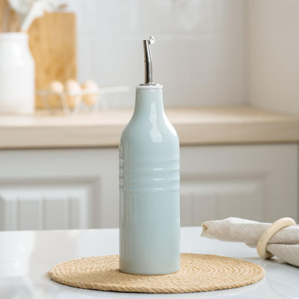 famiware Jupiter 16oz Ceramic Olive Oil Dispenser Bottle, 1 Piece Oil Dispenser