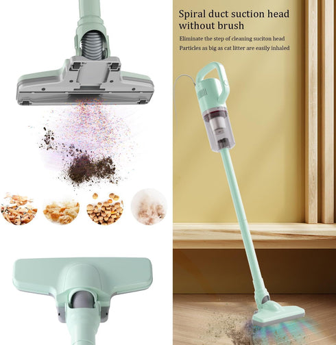 Stick Vacuum Cleaner, Mini Electric Broom for Pet Hair and Hardwood Floor Cleaning, Corded with 13ft-Cord