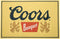 Coors Banquet Bar Mat, 18x12 inches Non-Slip Rubber Backing for Countertop Home Bar, Coffee Maker, Pet Bowl