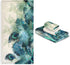 HATESAH Set,Soft 3 Towels,1 Towel,1 Towel,1 Bath Towels Absorbent Watercolor Peacock Feather Teal Turquoise Floral