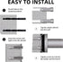 Bathroom Hair Dryer Holder, Wall Mount Hair Care Tools Holder, Chrome Finished Stainless Steel