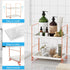 FSyueyun 2-Tier Bathroom Counter Organizer, Tool-Free Installation Vanity Makeup Tray for Skincare and Perfume Storage