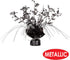 Beistle 2 Piece Musical Notes Table Centerpieces, Black Metallic Plastic Music Theme Party Supplies