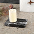 Karibiber Marble Soap Dish, Bar Soap Holder Shower, Black Soaps Bathroom Saver with Water Ripple Design, Easy Cleaning