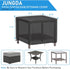 25 Inch 25 20 17 Inch Outdoor Ottoman Cover Rectangle, Waterproof Patio Ottoman Cover, Heavy Duty Outdoor Side Table