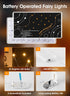 6 Pack 7ft 20LED Minetom Fairy Lights Battery Operated String Lights - Waterproof Silver Wire Firefly Lights Waterproof