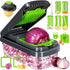 Yusshn Vegetable Chopper,12-in-1 Multifunctional Food Chopper,Professional Onion Chopper with 7 Blades,Vegetable Cutter with
