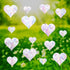 24 Pieces Heart Window Clings, Anti-Collision Decals for Birds, Non-Adhesive Prismatic Vinyl Clings